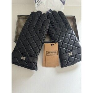 VIKIDEER Leather Winter Golves Warm Cashmere Lining driving gloves deerskin M